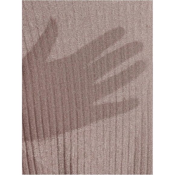 Crewneck Raglan Long Sleeve Ribbed Knit Crop Top Cropped Sweater Mocha Brown - Picture 4 of 5